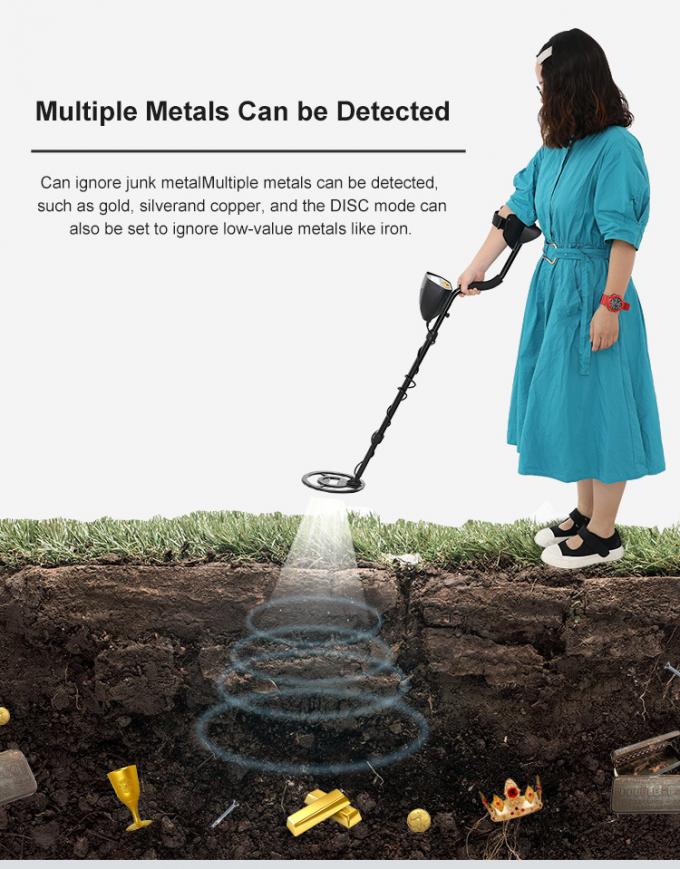 Metal detector di rame dell'argento del ferro dell'alto di sensibilità oro raro sotterraneo impermeabile del metallo